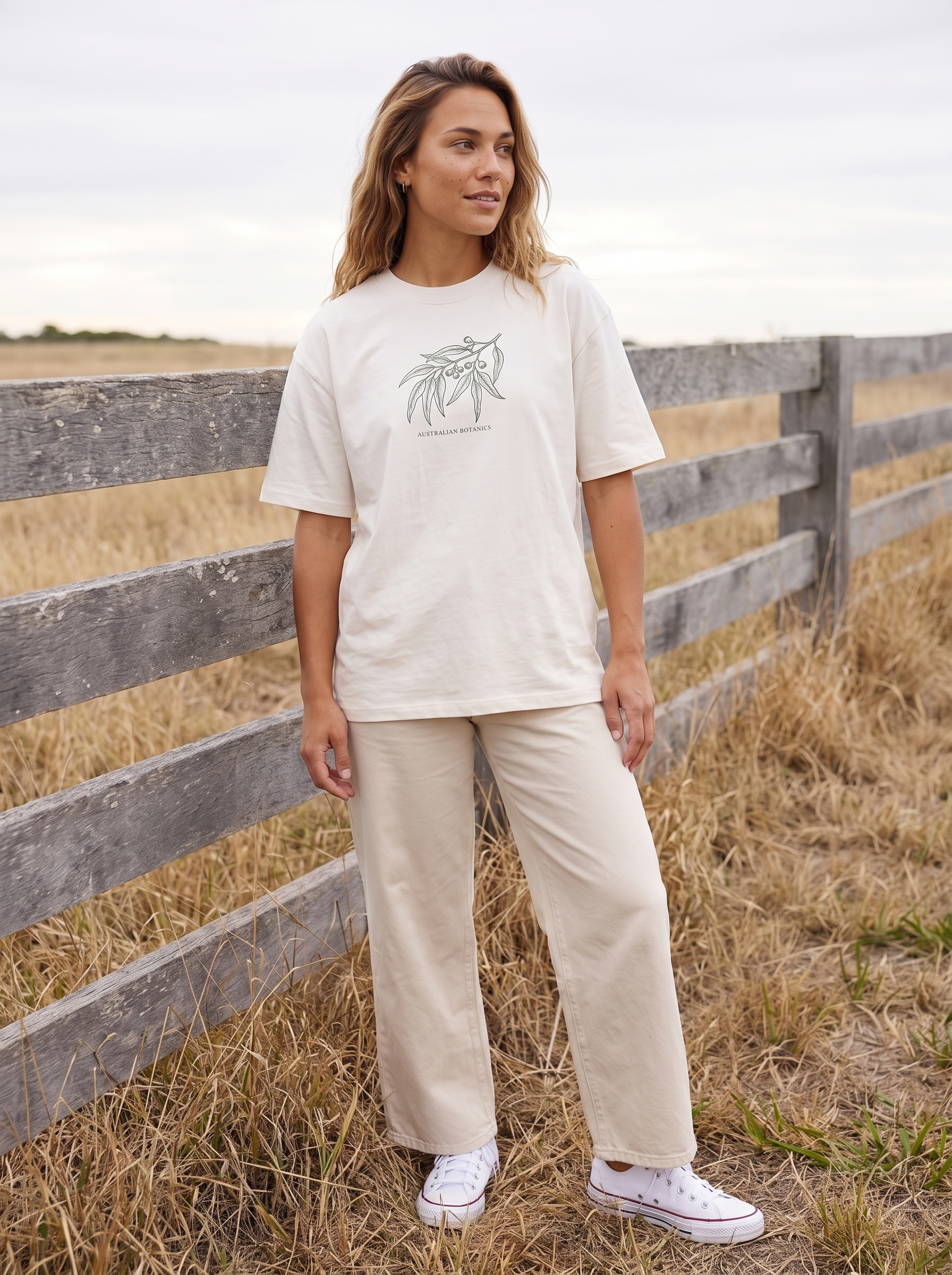 Ghost Gum Oversized T-Shirt - Full length