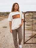 Red Centre Oversized T-Shirt - Front view