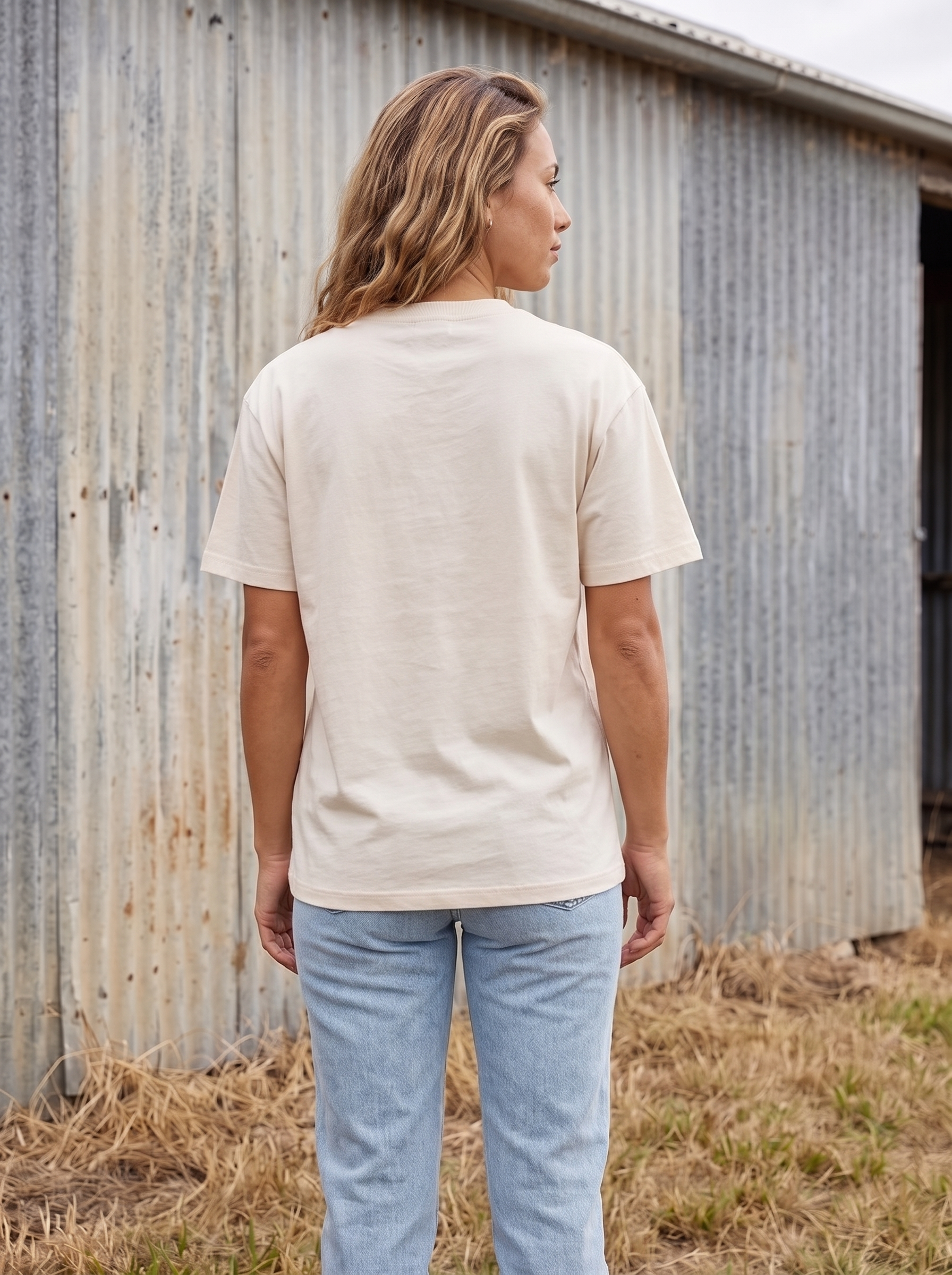 Salt and Static Oversized T-Shirt - Back view