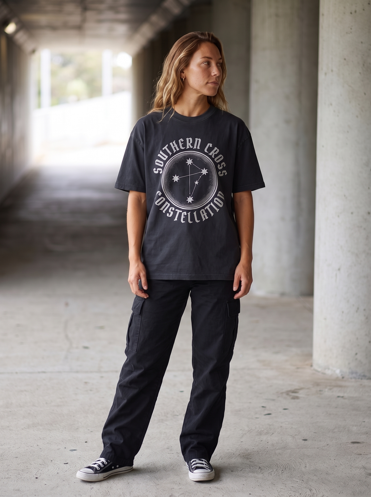 Southern Cross Oversized T-Shirt - Full length