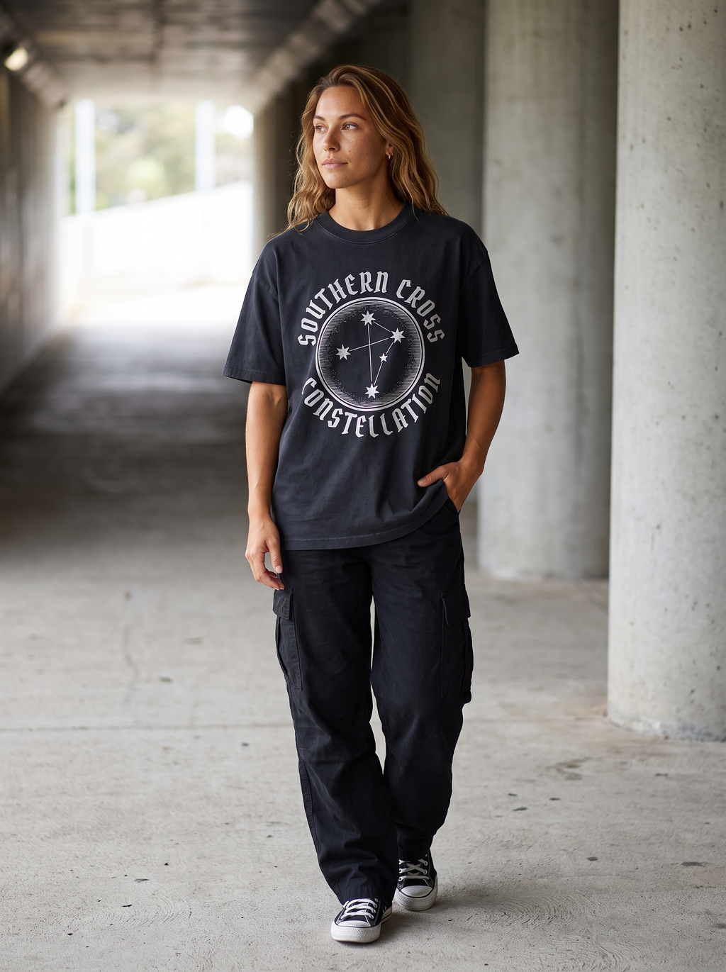 Southern Cross Oversized T-Shirt - Front view