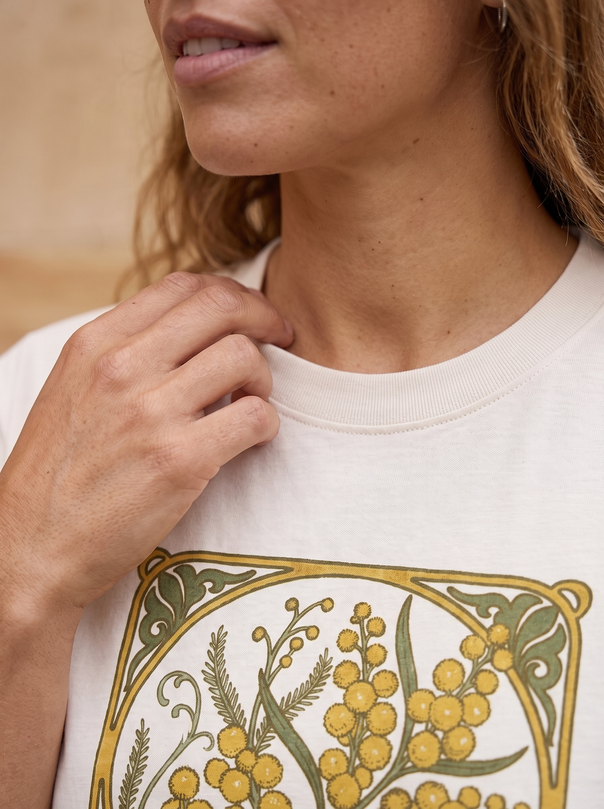 Wattle Oversized T-Shirt - Fabric detail