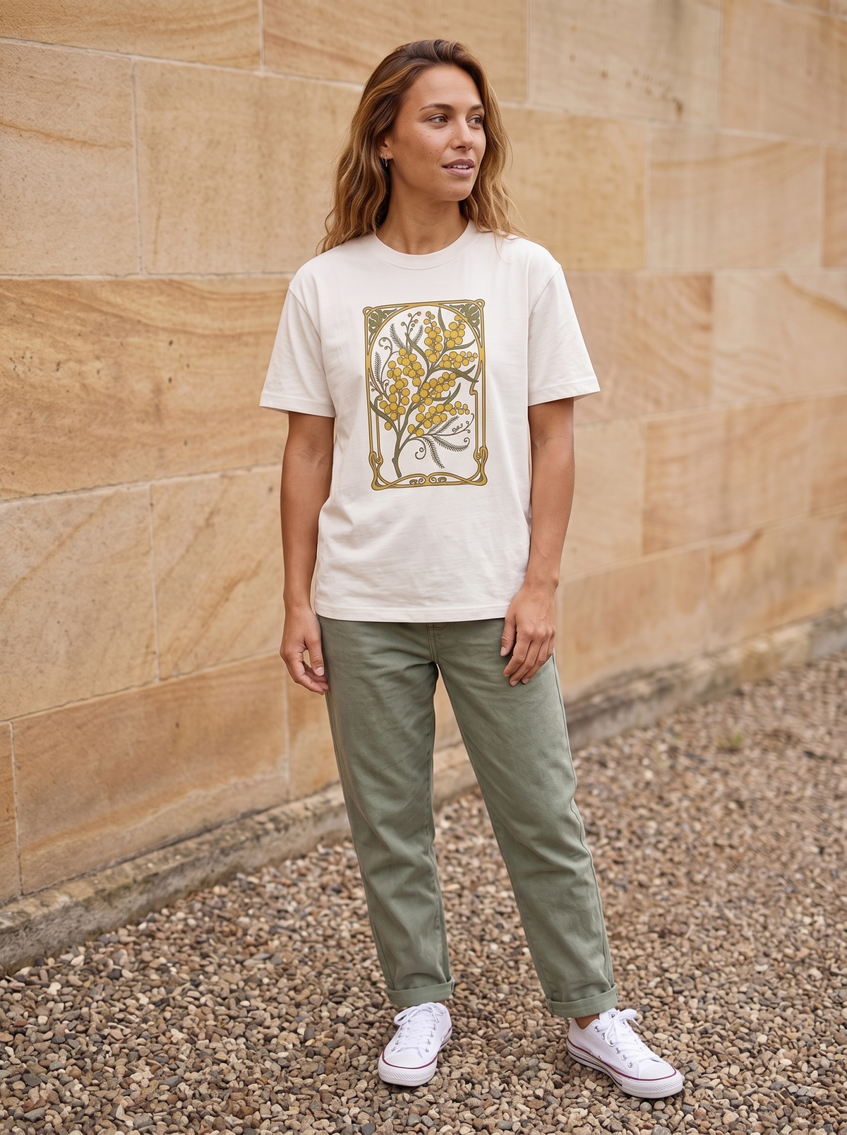 Wattle Oversized T-Shirt - Full length